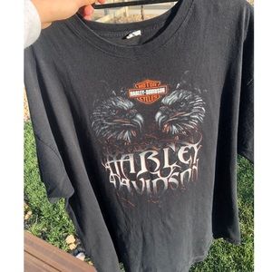 Harley Davidson Black Vintage Oversized T-Shirt
